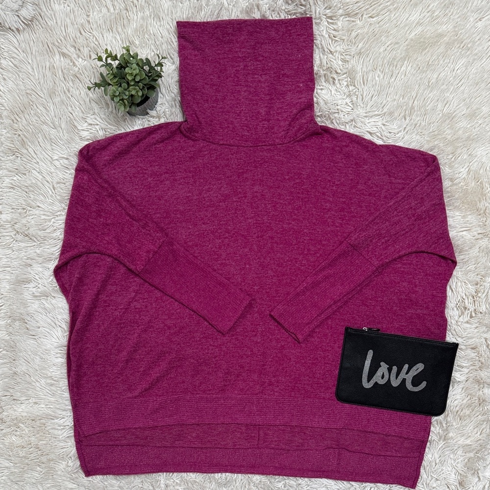 🎉HP🎉 Zenana Turtleneck Tunic 💗 Magenta - Picture 2 of 16